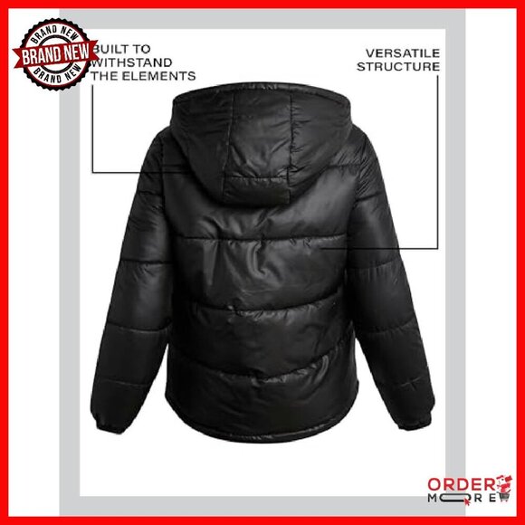 Reversible Quilted Parka Puffer Coat with Faux Fur Lined Hood - Picture 8 of 8